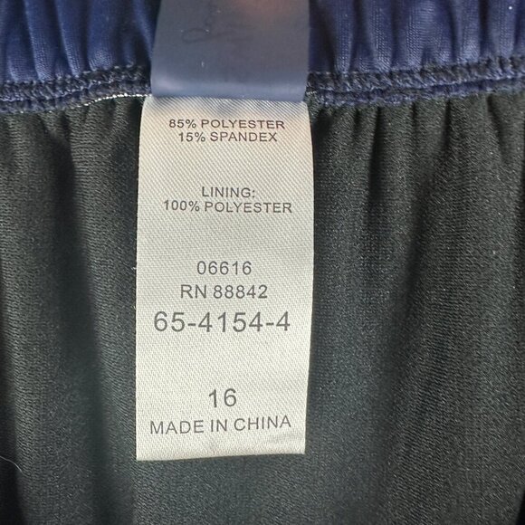 Swimsuits for All Bottom Shorts Womens 16 Blue Stretch Knit Elastic Waist NEW - Picture 3 of 5